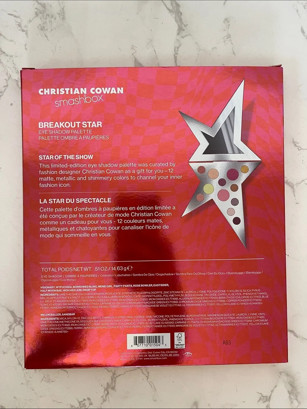 Smashbox Christian Cowan Breakout Star Eyeshadow Palette — Pink & Gold Shades